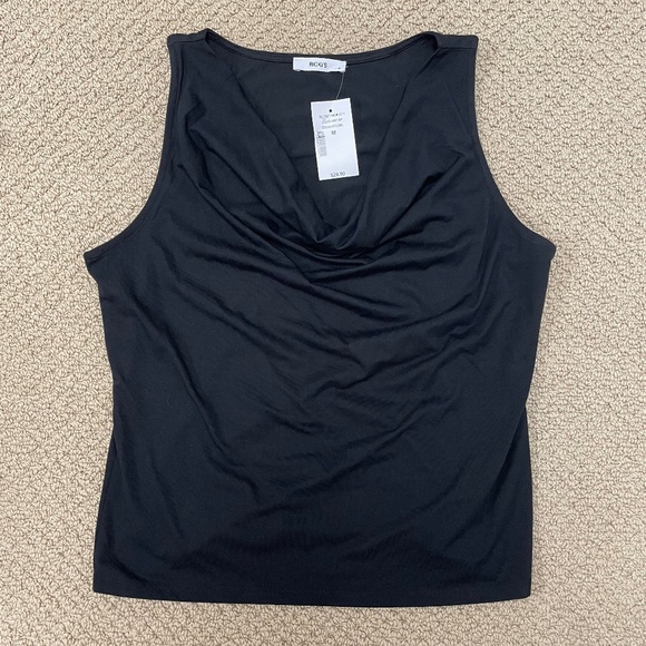 Ricki’s Tank Top Rayon Polyester Black Women’s Size Medium NEW - Picture 1 of 9